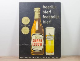leeuw bier bord superleeuw 1